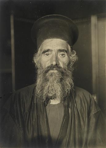 SHERMAN, AUGUSTUS (1865-1925) Group of 10 photographs of immigrants at Ellis Island.